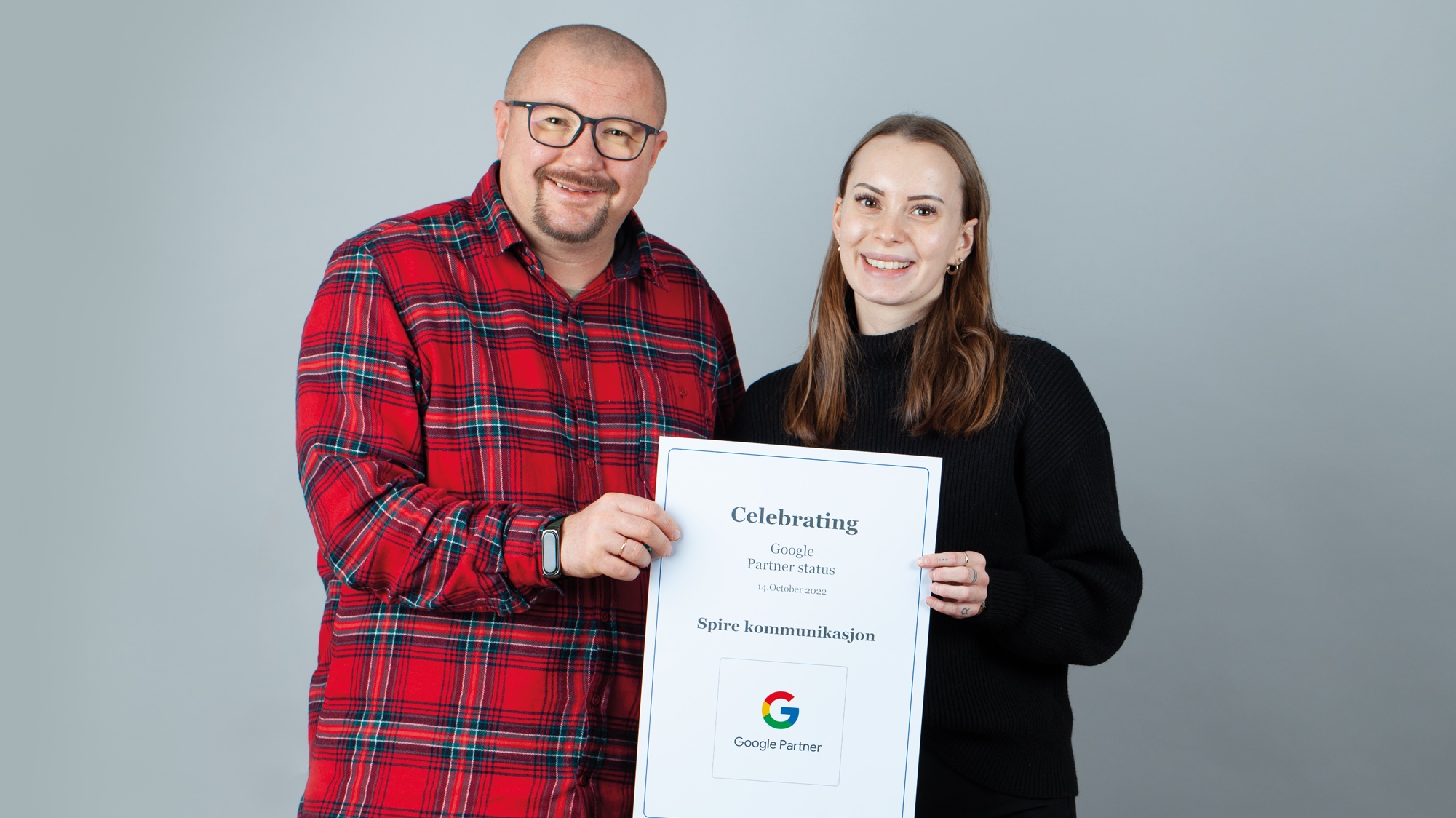 Maxym Kononenko og Marianne Sørensen Olsen har kvalifisert seg til Google Partner Programmet. 